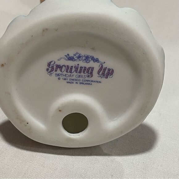 6th birthday cake topper Growing up birthday girls vintage Enesco - Picture 11 of 13